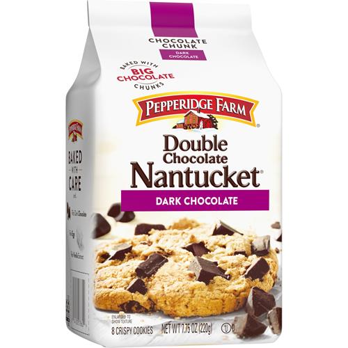 Biscuits Pepperidge Farm Nantucket, morceaux de chocolat noir doublement croquants, sachet de 219 g (8 biscuits)
