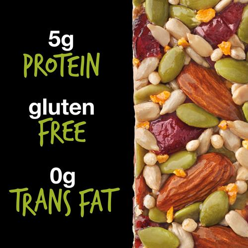 Barre de collation Kind Seeds Fruits et Noix, Orange Canneberge | 5g de protéines, riche en fibres, sans gluten, 40 g, lot de 6
