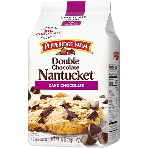 Biscuits Pepperidge Farm Nantucket, morceaux de chocolat noir doublement croquants, sachet de 219 g (8 biscuits)
