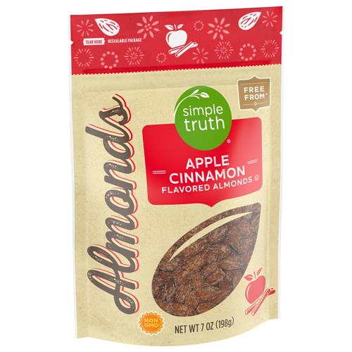 Amandes aromatisées pomme-cannelle Simple Truth 7 oz