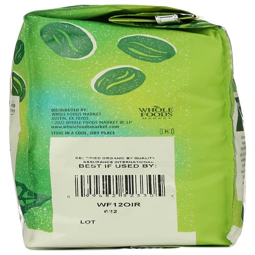 Whole Foods Market, Café italien torréfié bio, Grains entiers noirs, 340 grammes