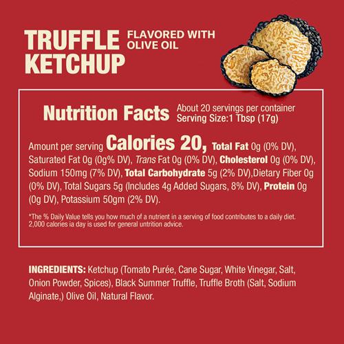 Ketchup aux tomates saveur truffe Made For Home de Rao’S, bouteille de 340 g