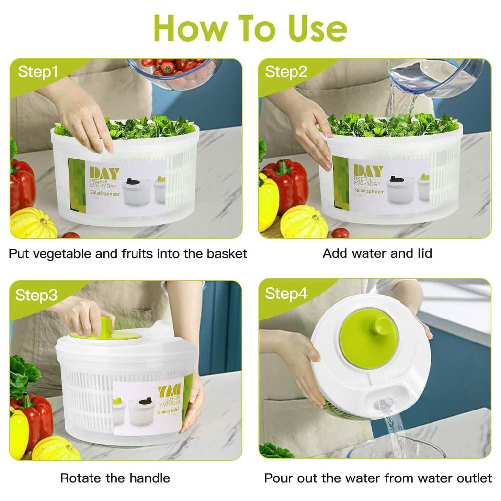 Essoreuse à salade 3L/0,8 Gal avec couvercle