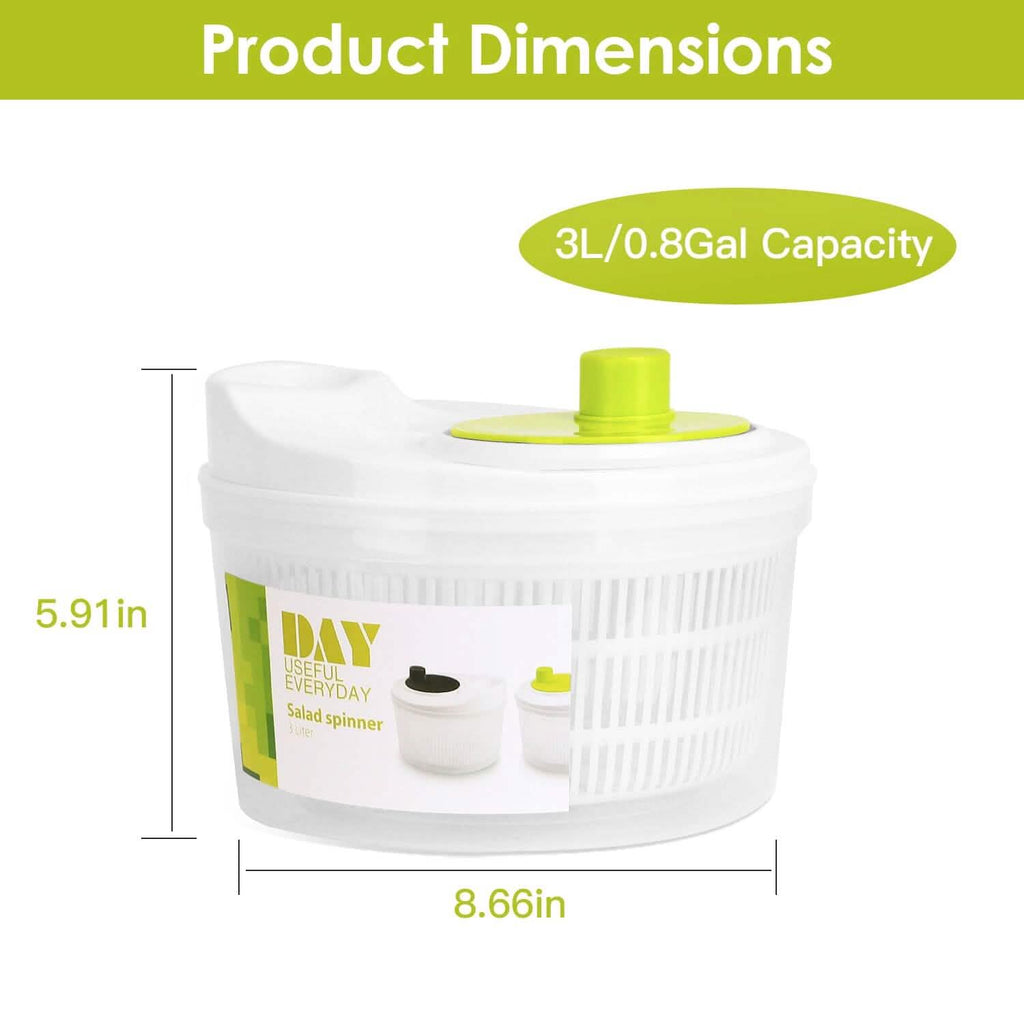 Essoreuse à salade 3L/0,8 Gal avec couvercle