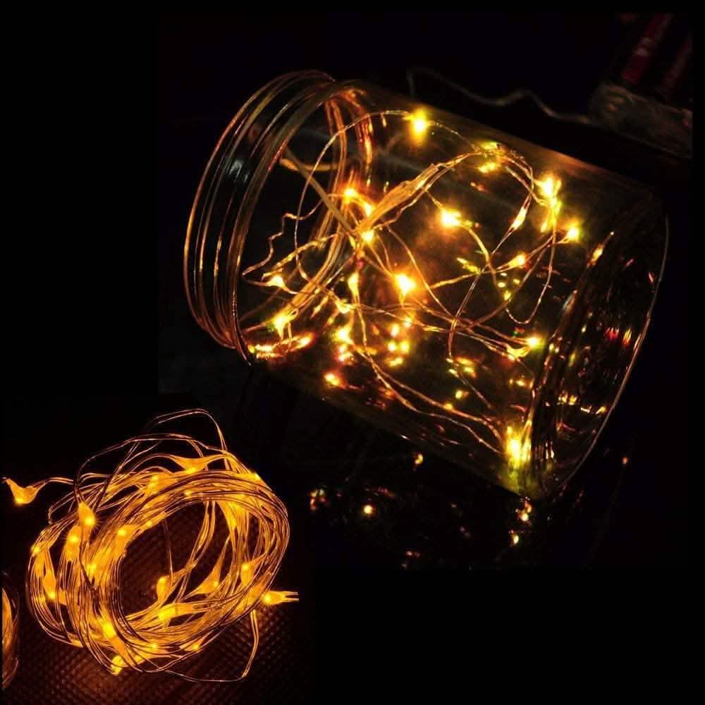 Guirlande Lumineuse LED Fée 3M 30 Ampoules, Étanche et Submersible, Alimentée par Piles