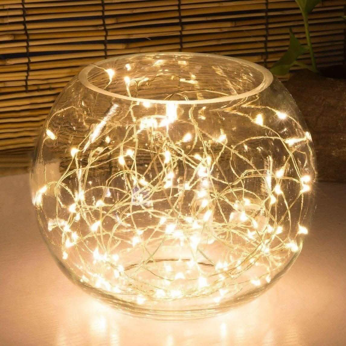 Guirlande Lumineuse LED Fée 3M 30 Ampoules, Étanche et Submersible, Alimentée par Piles
