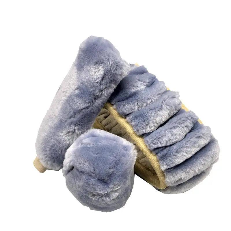 Lot de 3 Housses de Volant en Laine et Fourrure Douce pour l'Hiver – 16 Couleurs – Couvre Frein à Main et Levier de Vitesse Universels – Accessoires Auto