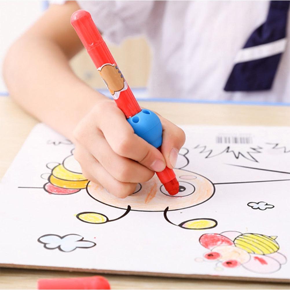 3 Pièces Aide à l'écriture en Silicone Poignée Crayon Aides Enfants pour Crayon Stylo École Poignées Crayon pour Enfants Adultes Poignées Crayon en Silicone Ronds Outils d'Aide à l'Écriture pour Écriture Dessin