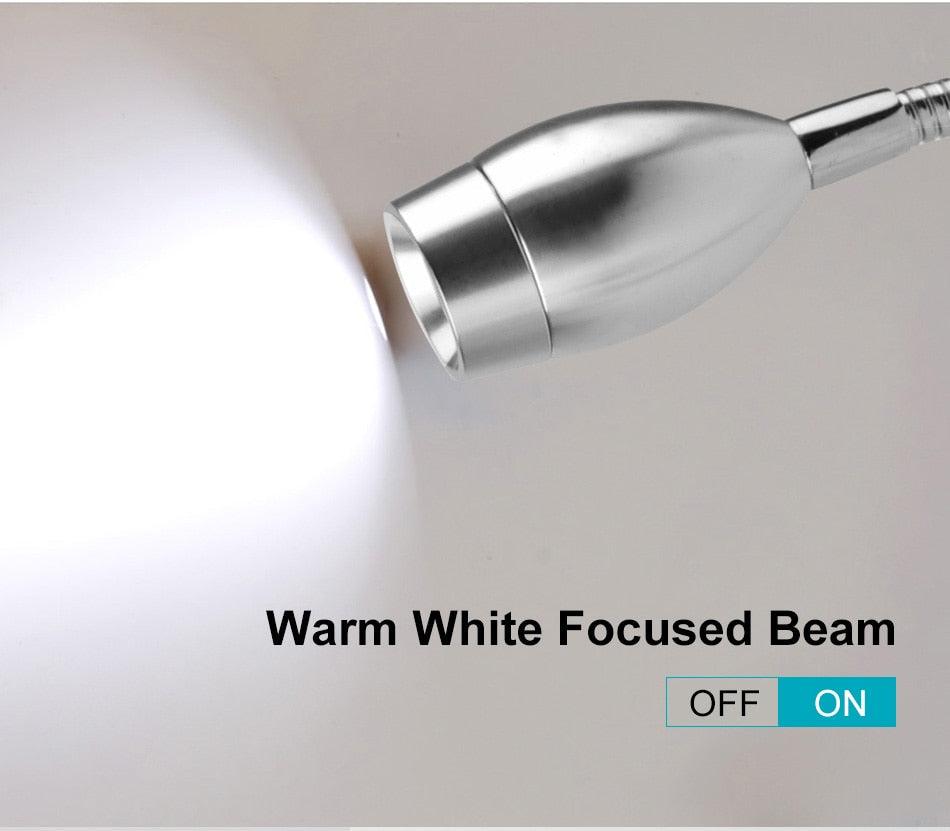 Lampe de lecture murale dimmable 3W, applique murale LED pour la lecture au lit, lampe de chevet pour la lecture et l'étude, lampe de table décorative, jolies lampes d'étude pour la décoration de chambre
