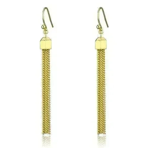 Boucles d'oreilles en laiton doré et cristal – Élégantes et légères – Femstylo