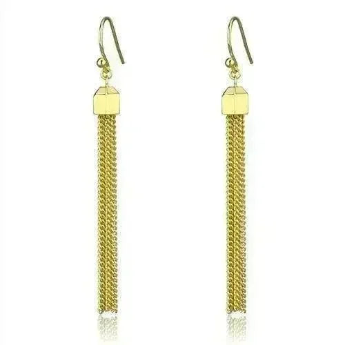 Boucles d'oreilles en laiton doré et cristal – Élégantes et légères – Femstylo