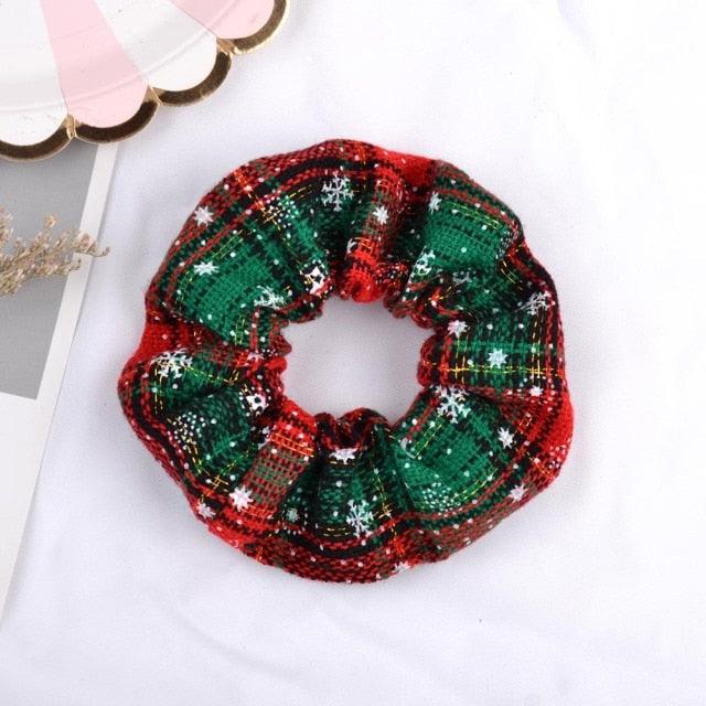 Chouchou Élastique de Noël Tendance de 4,38 Pouces, Nouveaux Bandeaux Faits à la Main, Élastique à Cheveux, Porte-Queue de Cheval, Coiffe, Accessoires pour Femmes