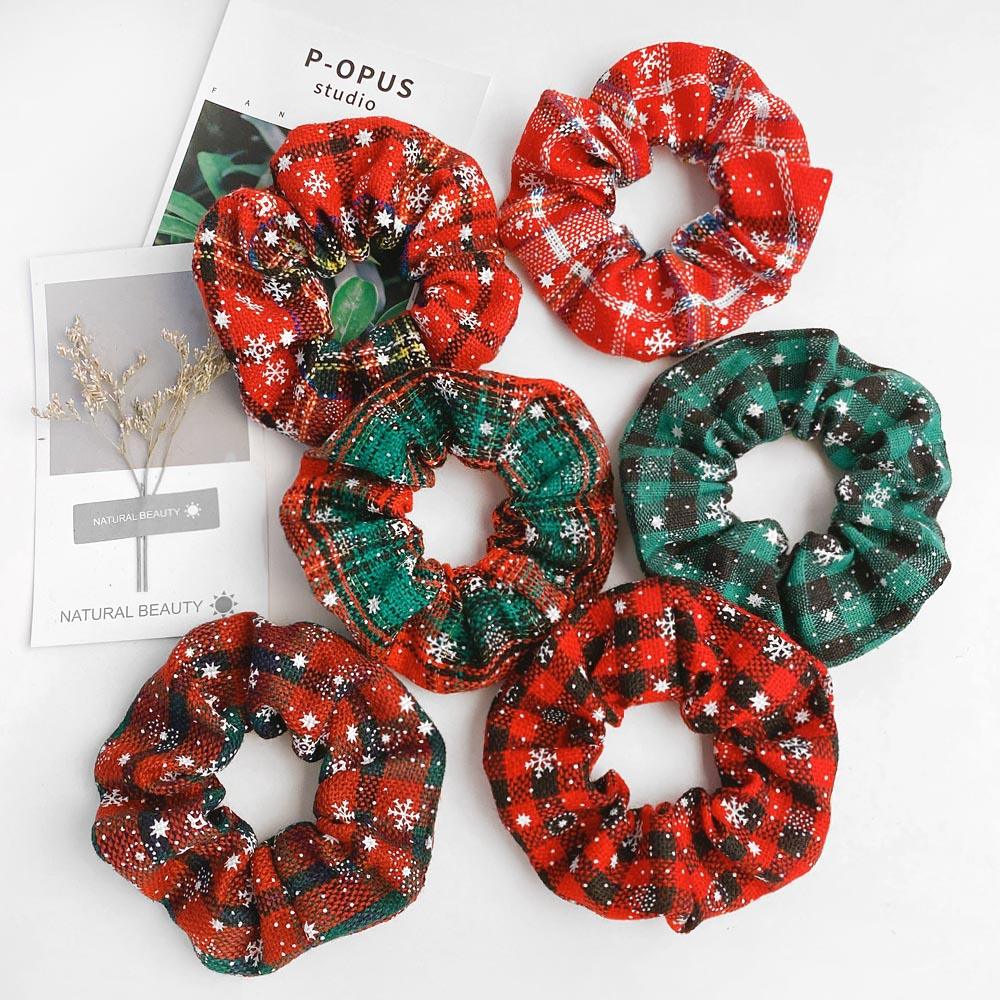 Chouchou Élastique de Noël Tendance de 4,38 Pouces, Nouveaux Bandeaux Faits à la Main, Élastique à Cheveux, Porte-Queue de Cheval, Coiffe, Accessoires pour Femmes