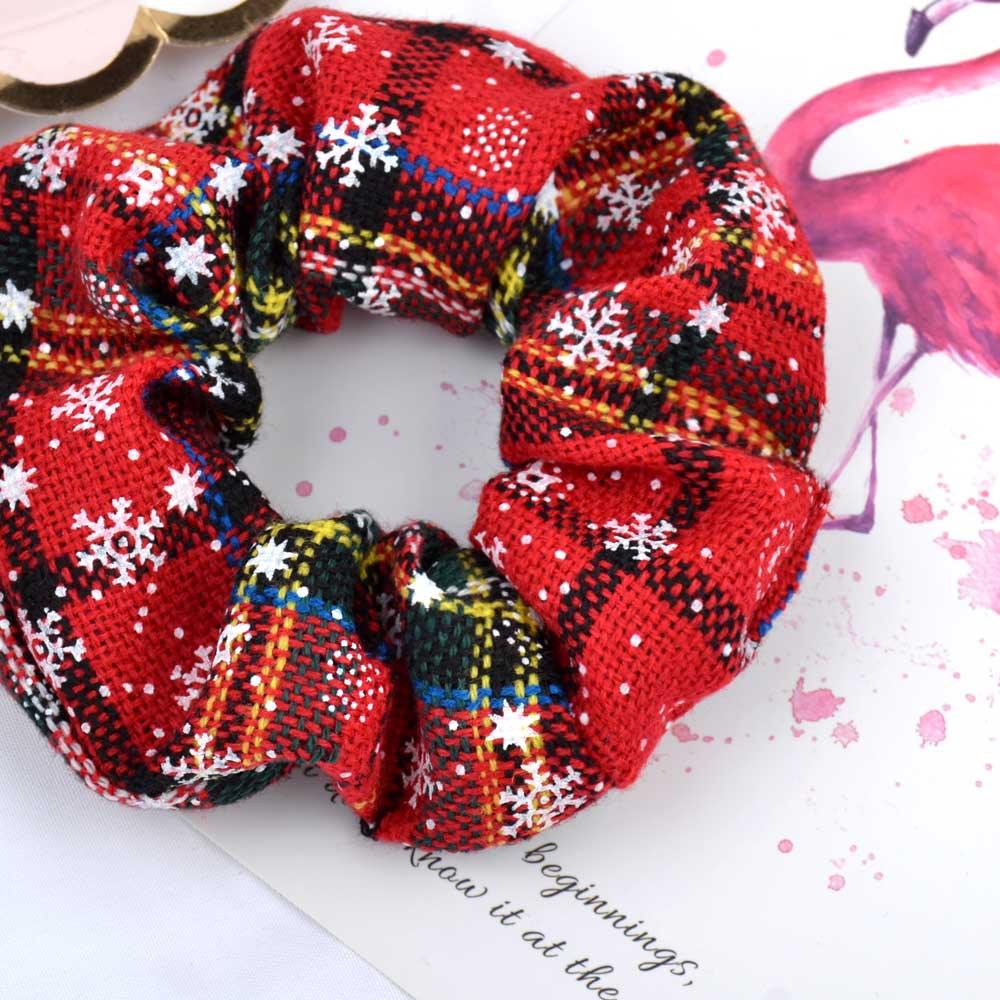 Chouchou Élastique de Noël Tendance de 4,38 Pouces, Nouveaux Bandeaux Faits à la Main, Élastique à Cheveux, Porte-Queue de Cheval, Coiffe, Accessoires pour Femmes
