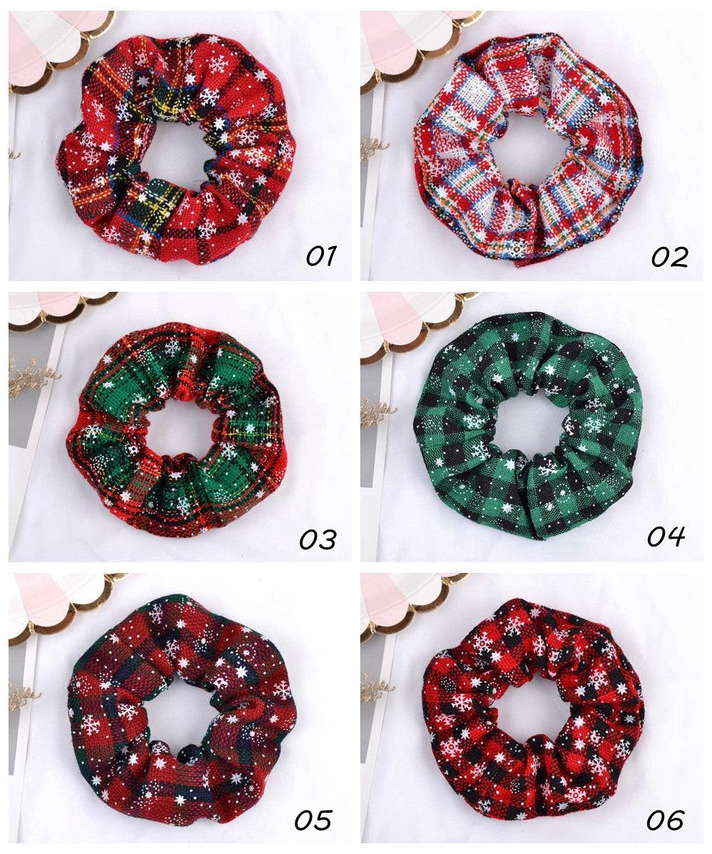 Chouchou Élastique de Noël Tendance de 4,38 Pouces, Nouveaux Bandeaux Faits à la Main, Élastique à Cheveux, Porte-Queue de Cheval, Coiffe, Accessoires pour Femmes