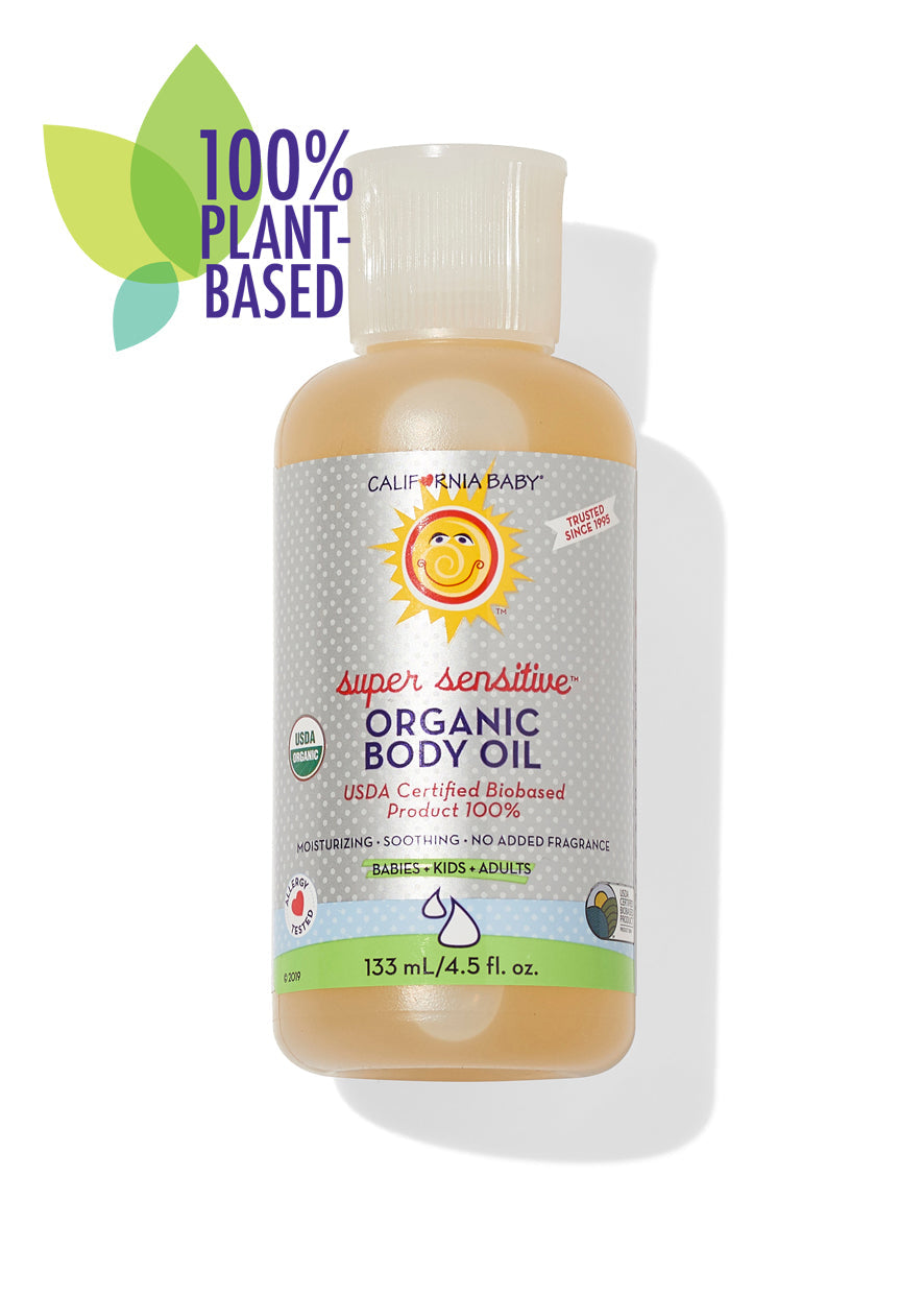Huile corporelle certifiée biologique Super Sensitive™ (sans parfum)