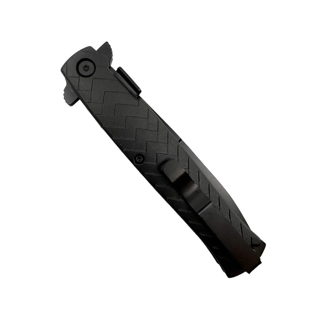 Couteau Dragon Noir de 4 po avec Manche en ABS