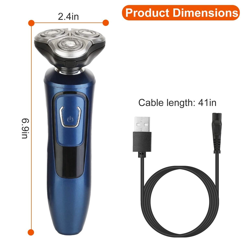 Rasoir électrique 4-en-1 rechargeable sans fil