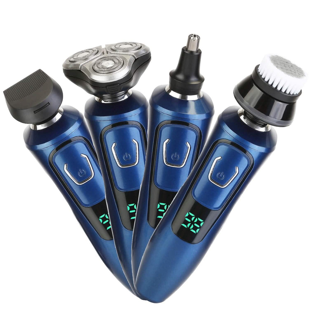 Rasoir électrique 4-en-1 rechargeable sans fil
