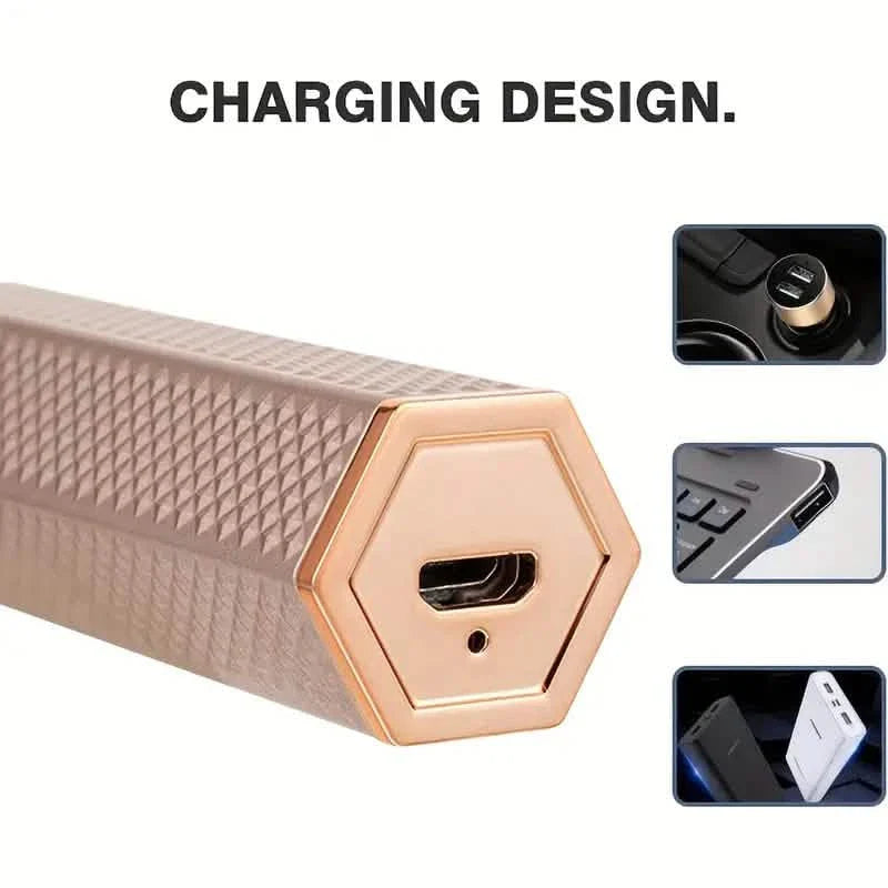 Épilateur électrique 4-en-1 indolore rechargeable pour le corps entier