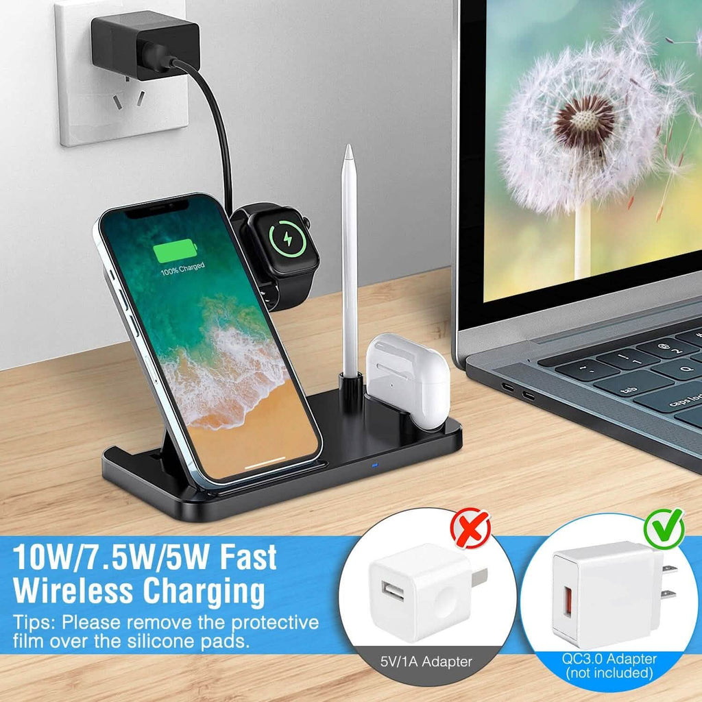 Chargeur sans fil pliable 4-en-1