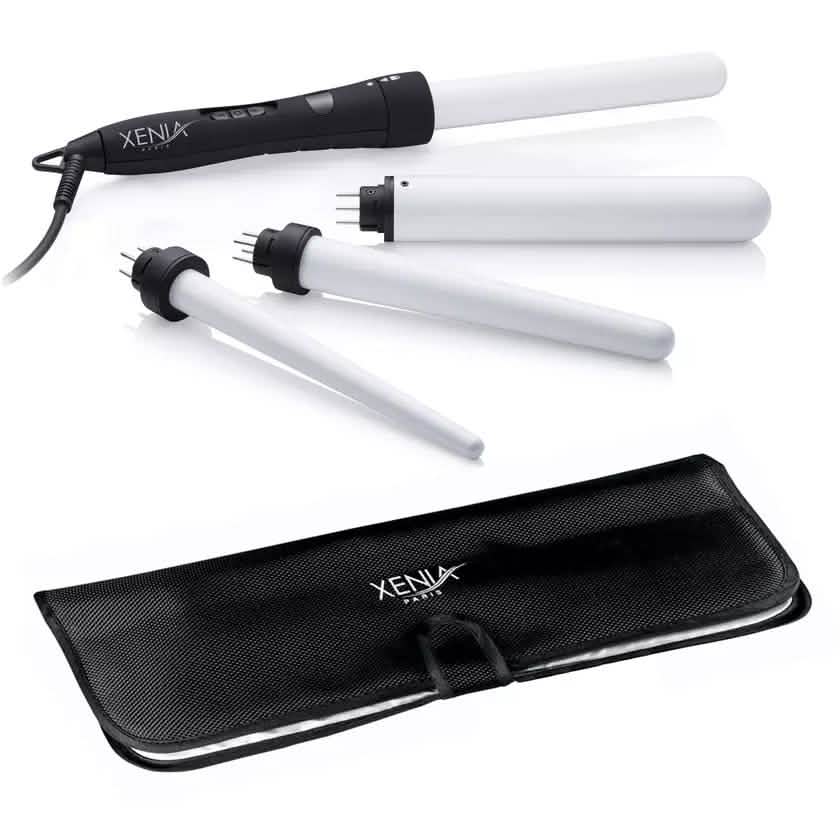 Kit de fer à friser en céramique 4-en-1 avec tapis protecteur résistant à la chaleur