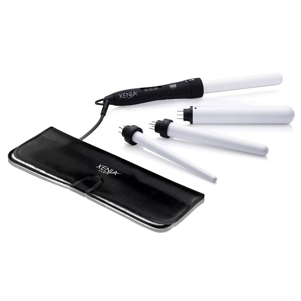 Kit de fer à friser en céramique 4-en-1 avec tapis protecteur résistant à la chaleur