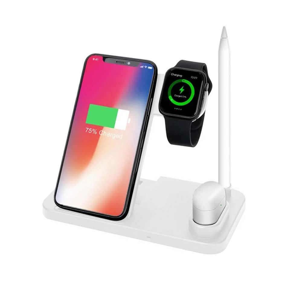 Chargeur sans fil Qi 4-en-1 pour iPhone, Apple Watch, AirPods et Apple Pencil