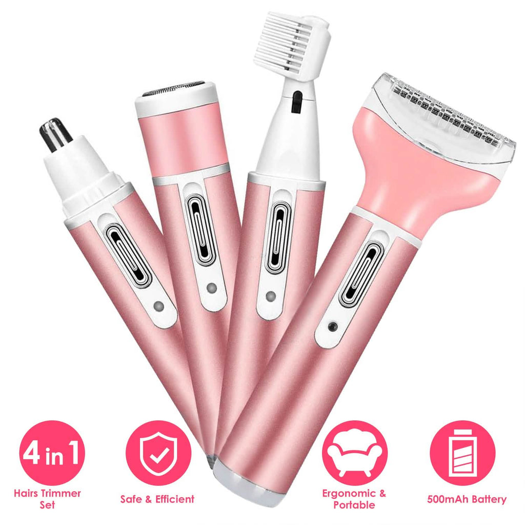 Rasoir électrique 4 en 1 pour femme