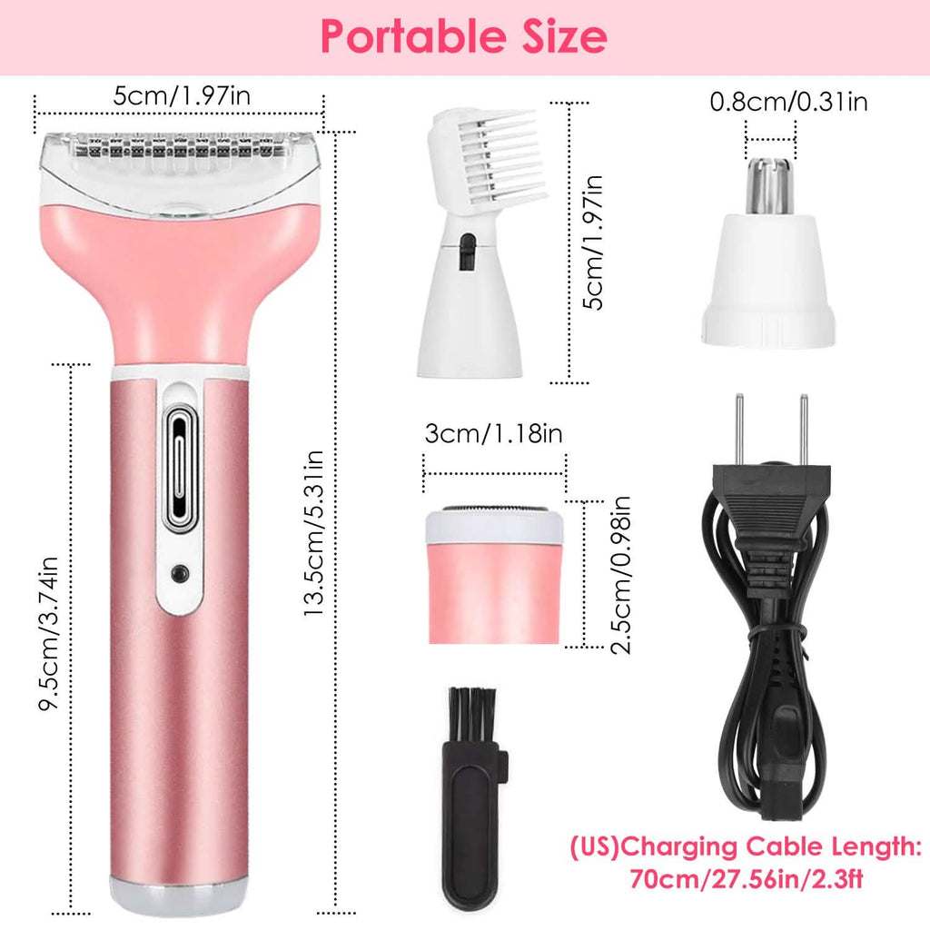 Rasoir électrique 4 en 1 pour femme