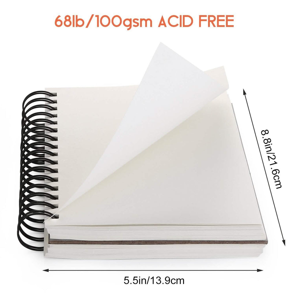 Lot de 4 : Carnet de croquis de 100 feuilles