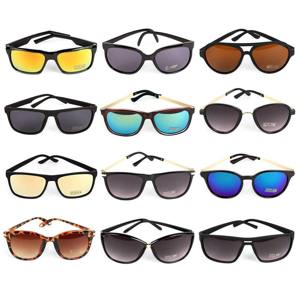Lot de 4 : Lunettes de soleil unisexes assorties