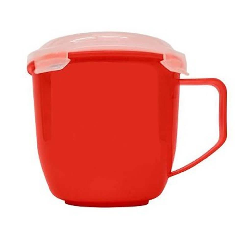 Lot de 4 : tasses micro-ondes Bell & Howell avec couvercles ventilés