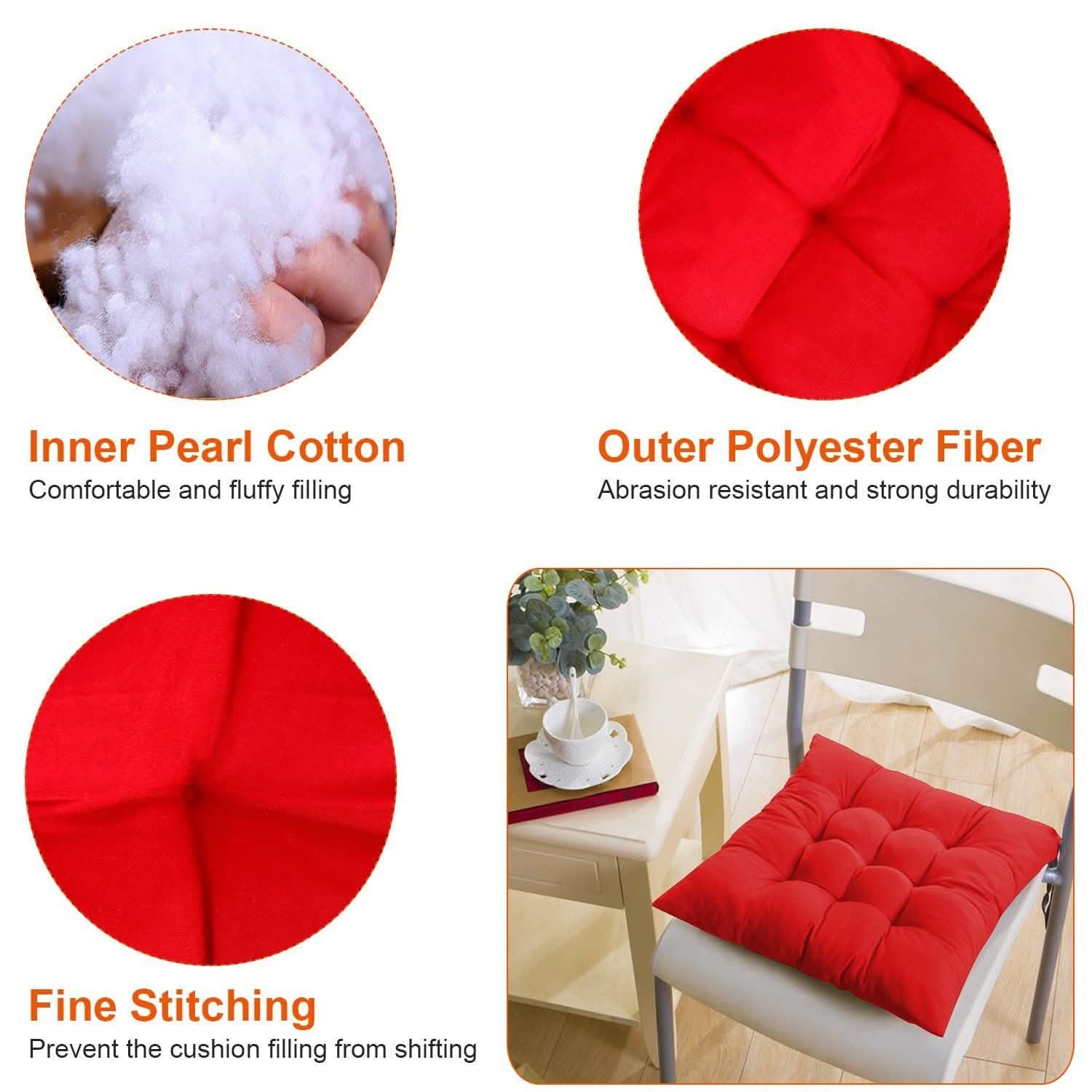Lot de 4 : Coussins de chaise