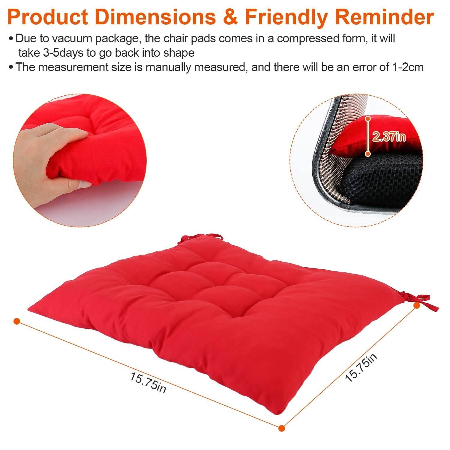 Lot de 4 : Coussins de chaise