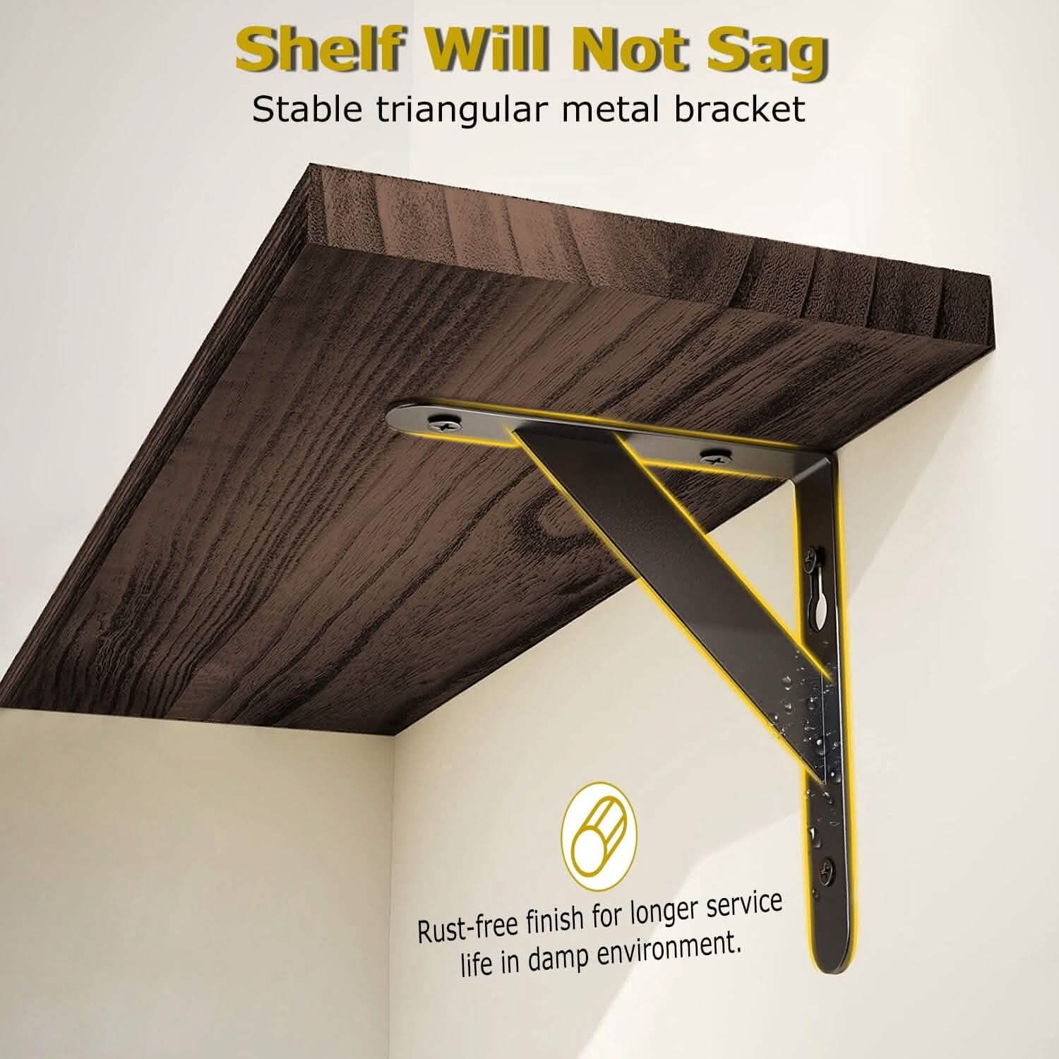 Lot de 4 : Étagère d'angle flottante murale de rangement et de présentation