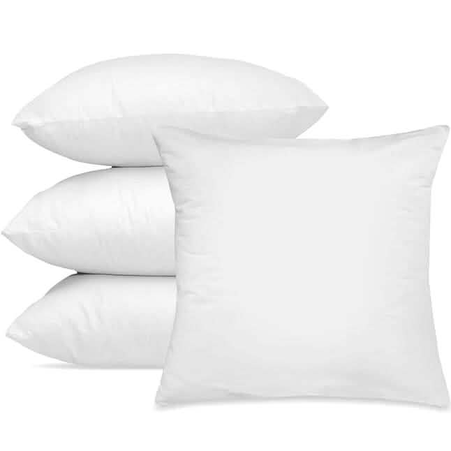 Lot de 4 : Coussins décoratifs pour lit, canapé, causeuse – Coussins à mémoire de forme