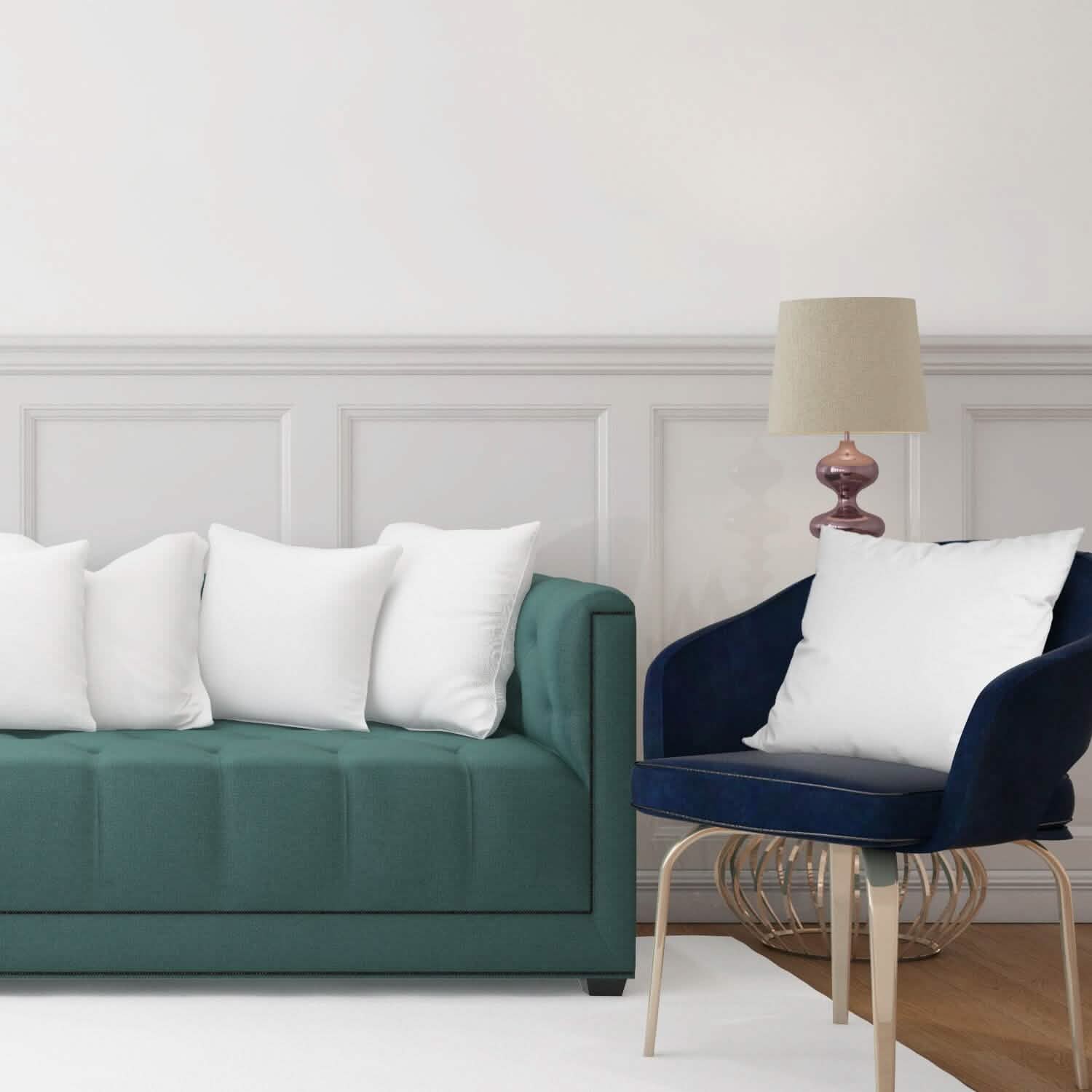 Lot de 4 : Coussins décoratifs pour lit, canapé, causeuse – Coussins à mémoire de forme