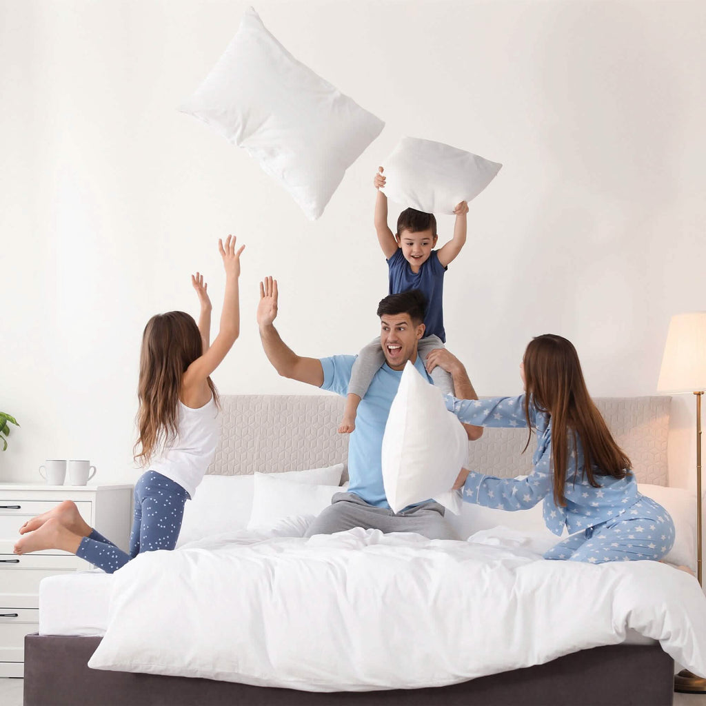 Lot de 4 : Coussins décoratifs pour lit, canapé, causeuse – Coussins à mémoire de forme