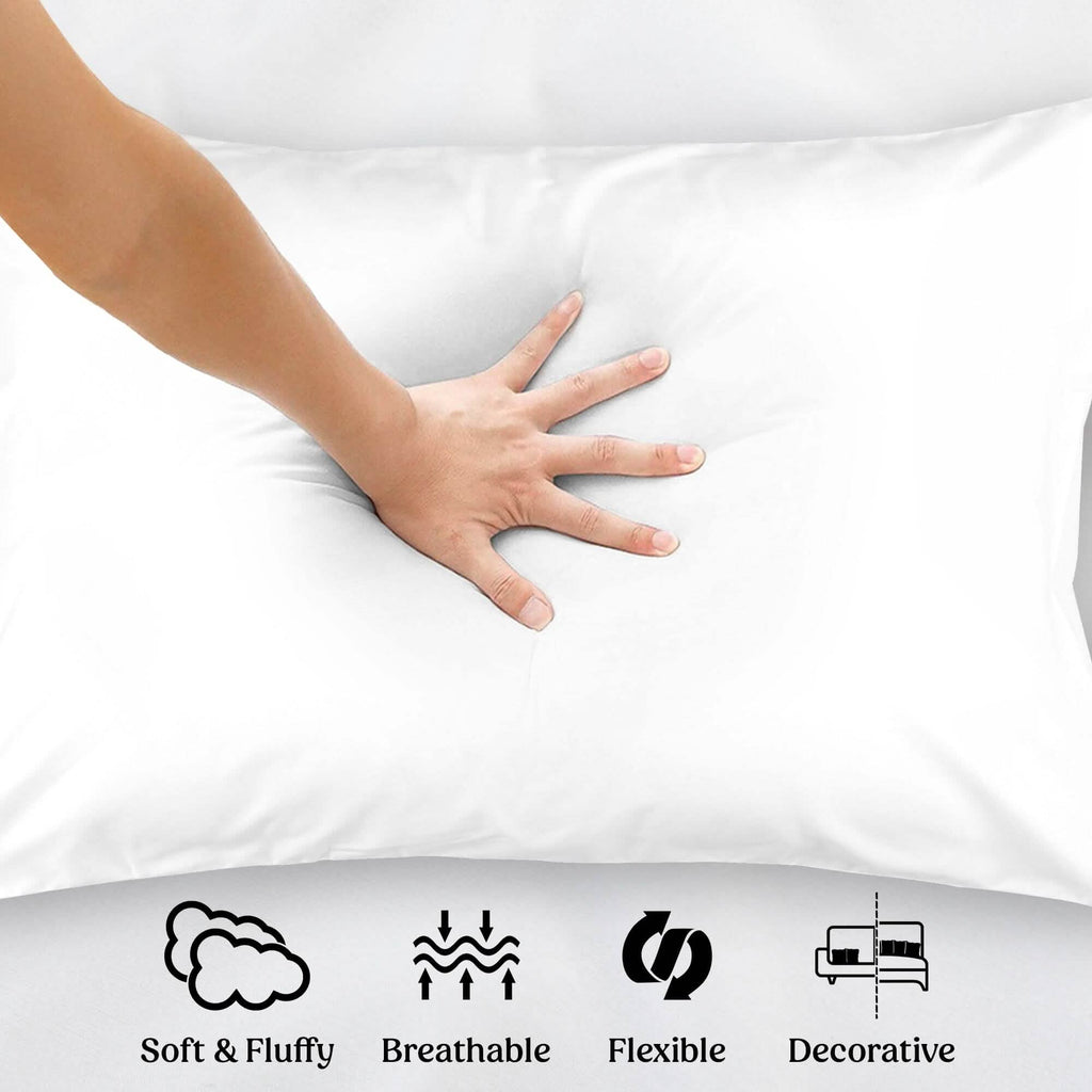 Lot de 4 : Coussins décoratifs pour lit, canapé, causeuse – Coussins à mémoire de forme