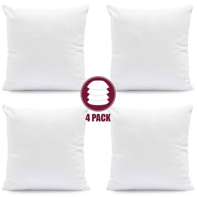 Lot de 4 : Coussins décoratifs pour lit, canapé, causeuse – Coussins à mémoire de forme