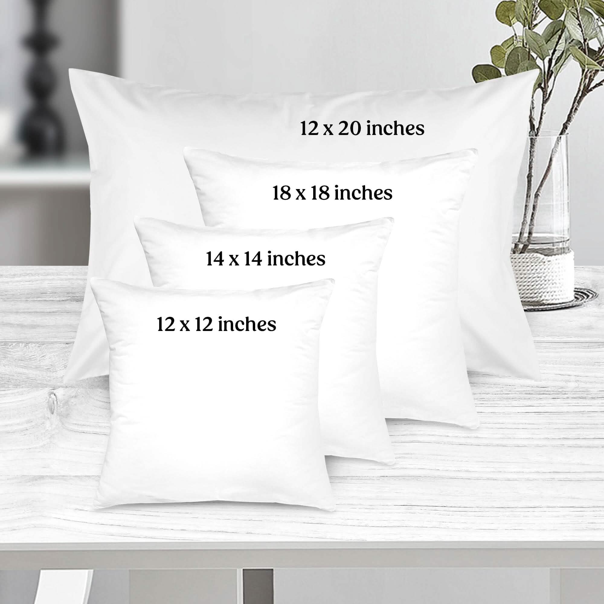 Lot de 4 : Coussins décoratifs pour lit, canapé, causeuse – Coussins à mémoire de forme