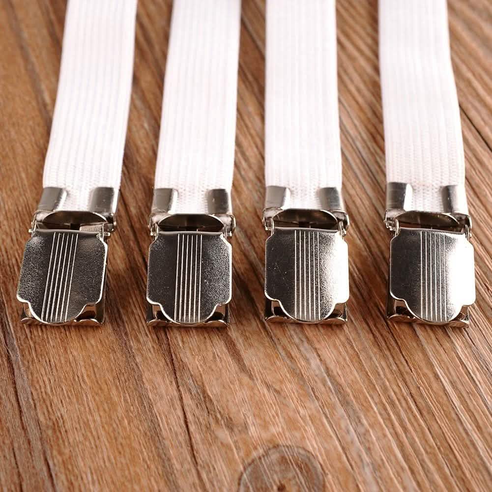 Lot de 4 attaches de drap-housse