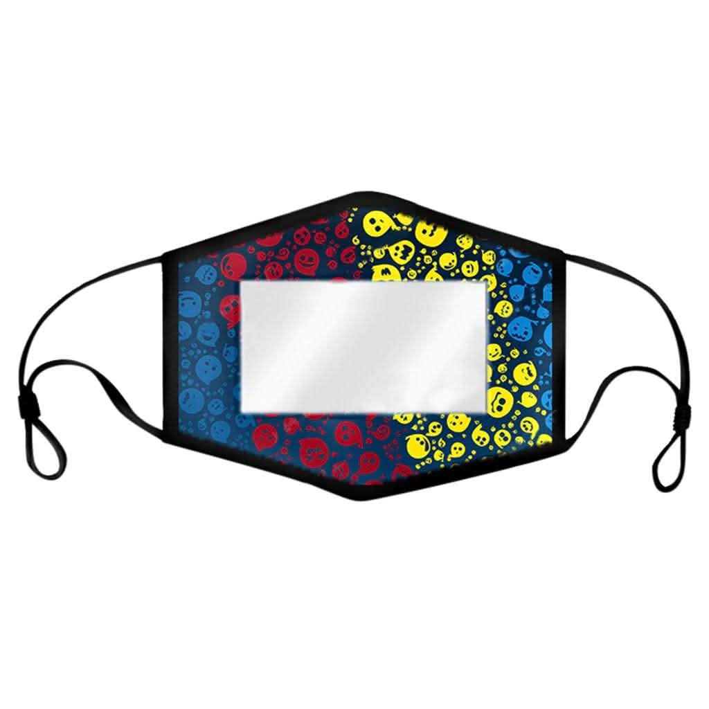 Lot de 4 masques transparents pour enfant lavables et réutilisables