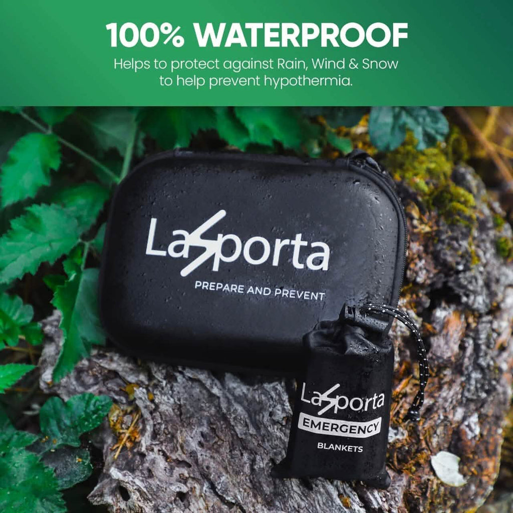 Paquet de 4 : Couvertures de survie d'urgence LaSporta