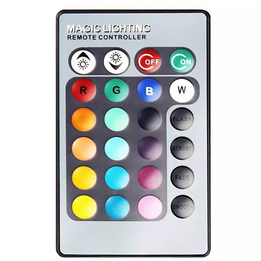 Lot de 4 : Ampoule LED Magic Light (E27 3W) avec télécommande - 16 couleurs