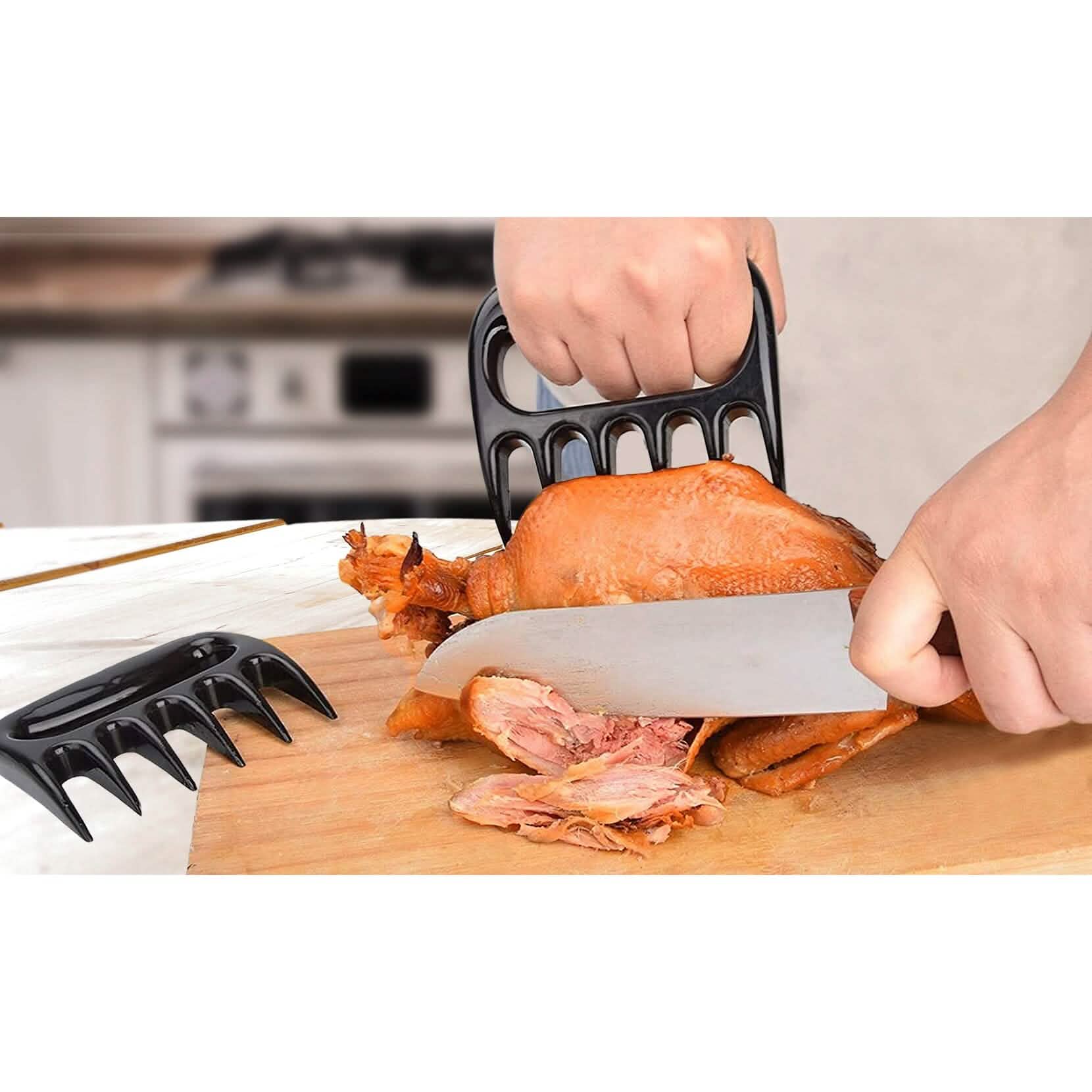 Lot de 4 : Griffes à effilocher pour viande et volaille