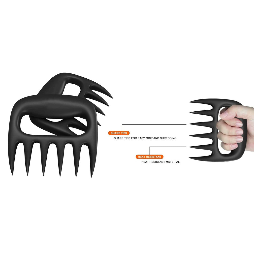 Lot de 4 : Griffes à effilocher pour viande et volaille