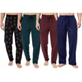 Lot de 4 : Pantalon de détente en coton pour homme avec poches
