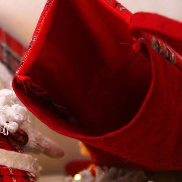 Lot de 4 : Chaussettes de Noël créatives style poupée